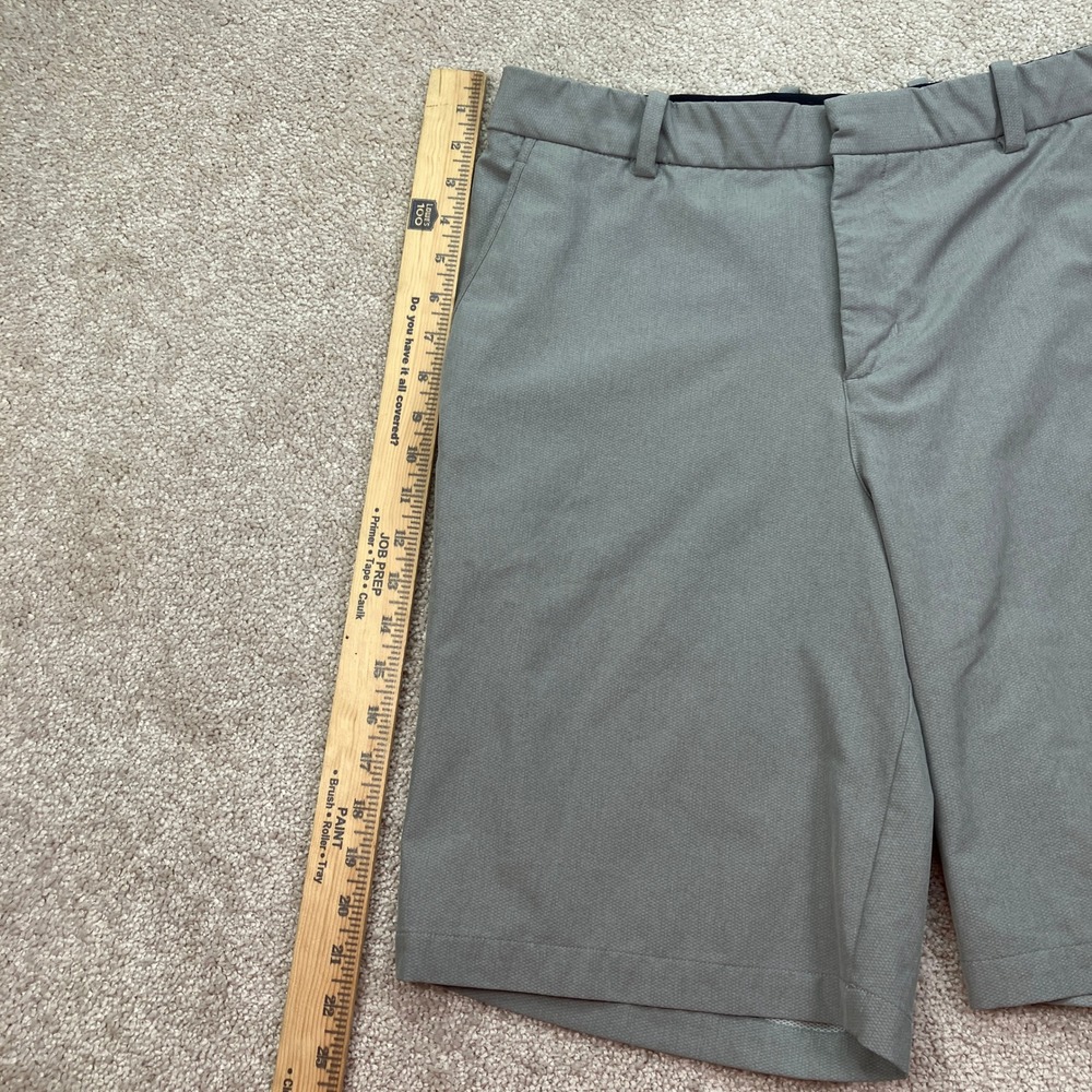 Nike Mens 34 Golf Shorts Gray Dri-Fit Flat Front Performance CU9740 - Picture 5 of 9